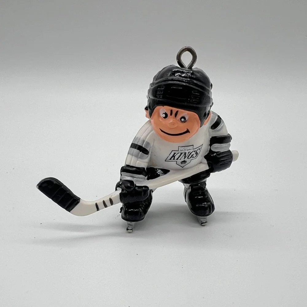 Vintage 1986 Lil Sports Brat Los Angeles Kings Hockey Player Ornament NHL PVC
